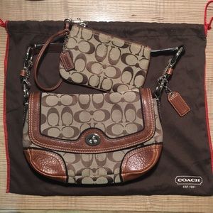 Authentic Coach Purse and Wristlet